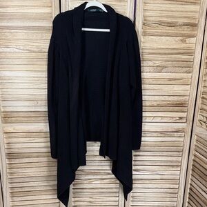 Lauren Cardigan Black Draped One Size